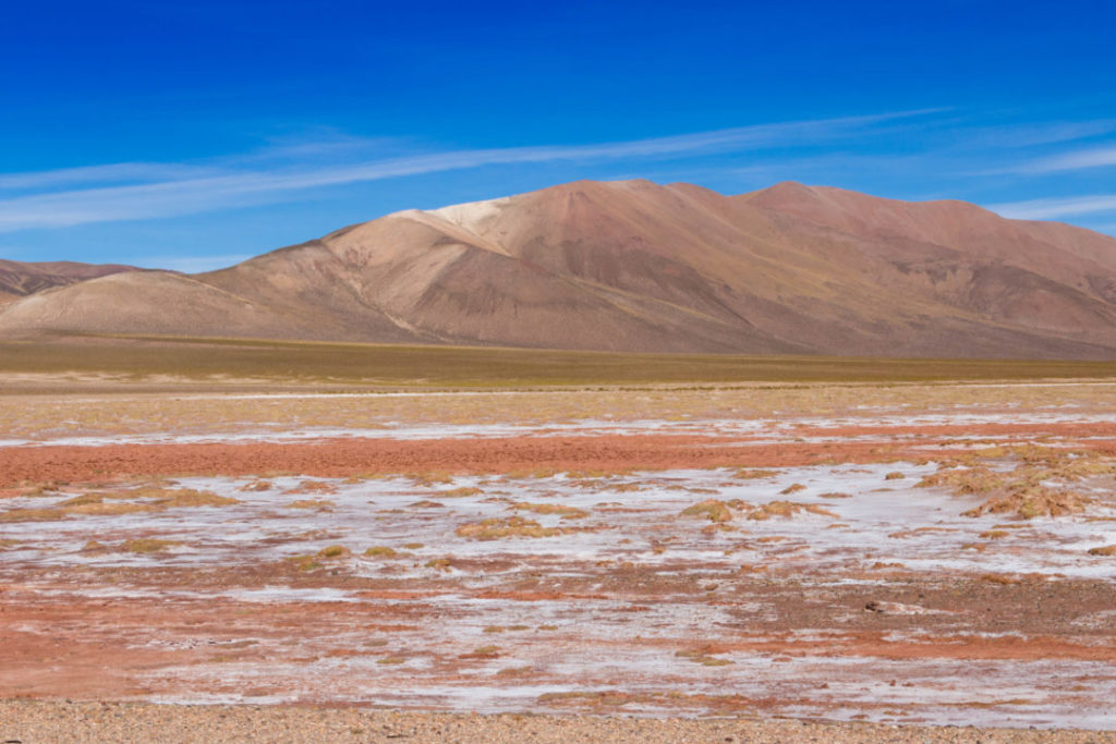 Paysage de saline, Paso de Jama, entre Susques et Jama, Argentine