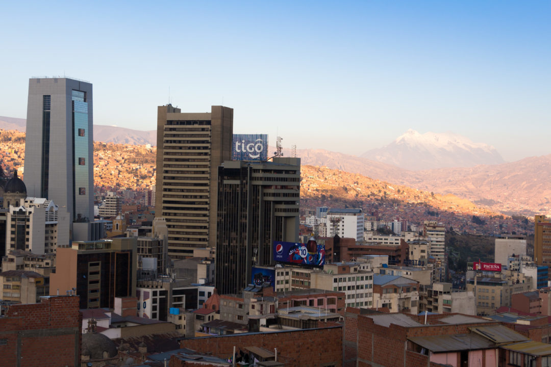 Vue de la ville de La Paz