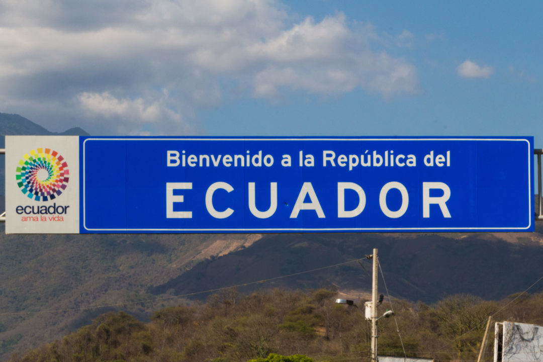 Arrivée en Equateur