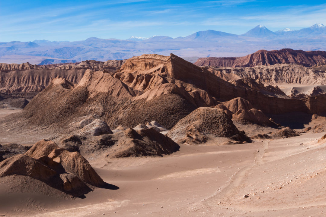 Paysage de la Vallée de la Lune, San Pedro de Atacama, Chili