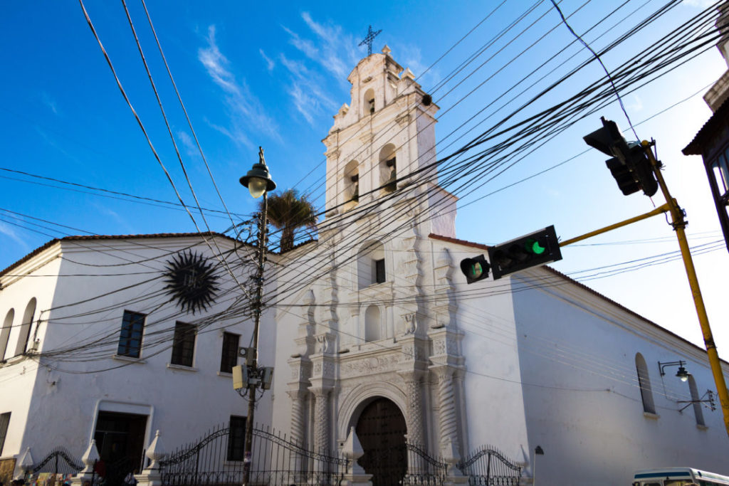 L'église Santa Monica, à Sucre