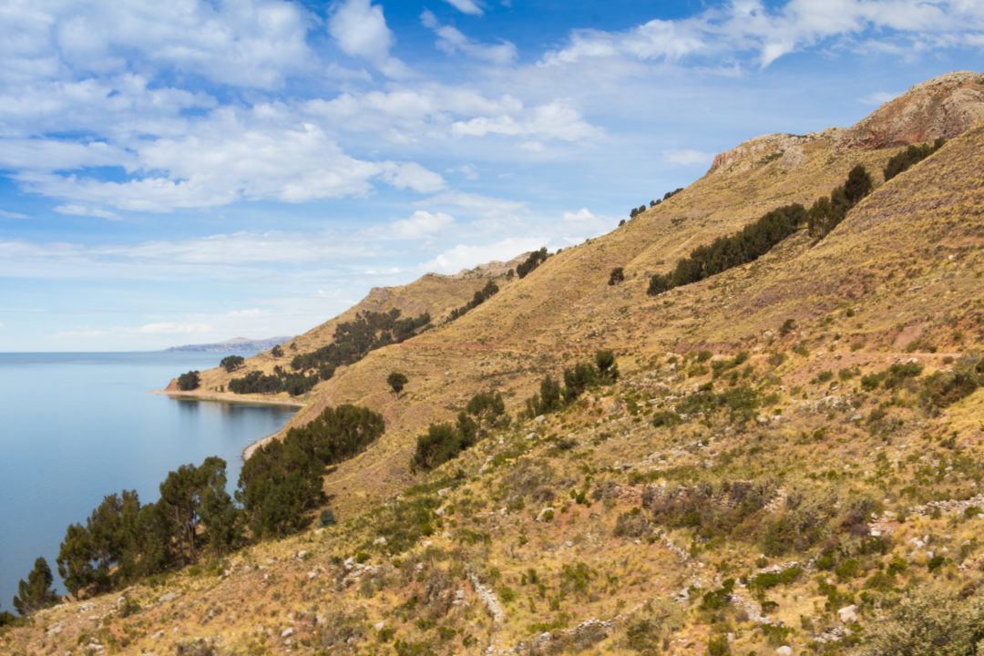 Vue du lac Titicaca, depuis la péninsule de Capachica